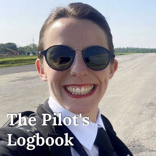 Pilot logbook on a desk
